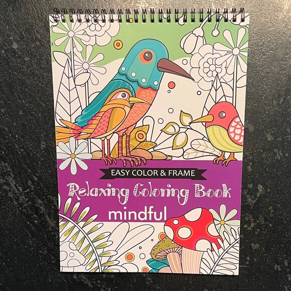 Mindful Relaxation Stress Relief Coloring Book and Markers (NWOT) - Picture 3 of 15
